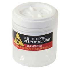 Mini Fiber Optic Disposal Unit w/slide top. 41 x 38 mm.